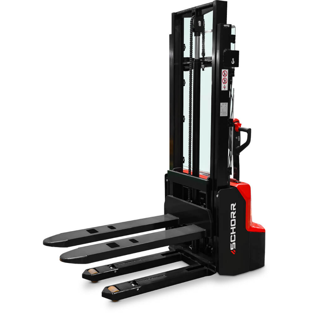 SCHORR Elektro Hochhubwagen PRO+ mit Initialhub 1200KG (2,9m - 4,2m Hubhöhe)