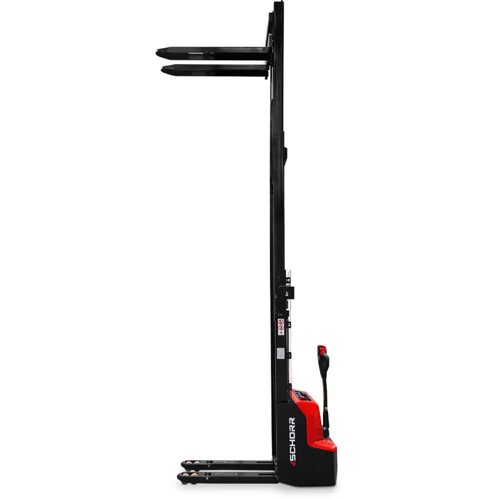 SCHORR Elektro Hochhubwagen PRO+ mit Initialhub & Freihub 1300KG (2,9m - 4,2m Hubhöhe)