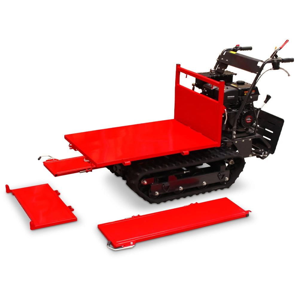 SCHORR Minidumper RR500DHKB2 PRO 500kg Kiste mit Kipphydraulik und Mitfahrplattform 9,2 PS Motor Raupendumper