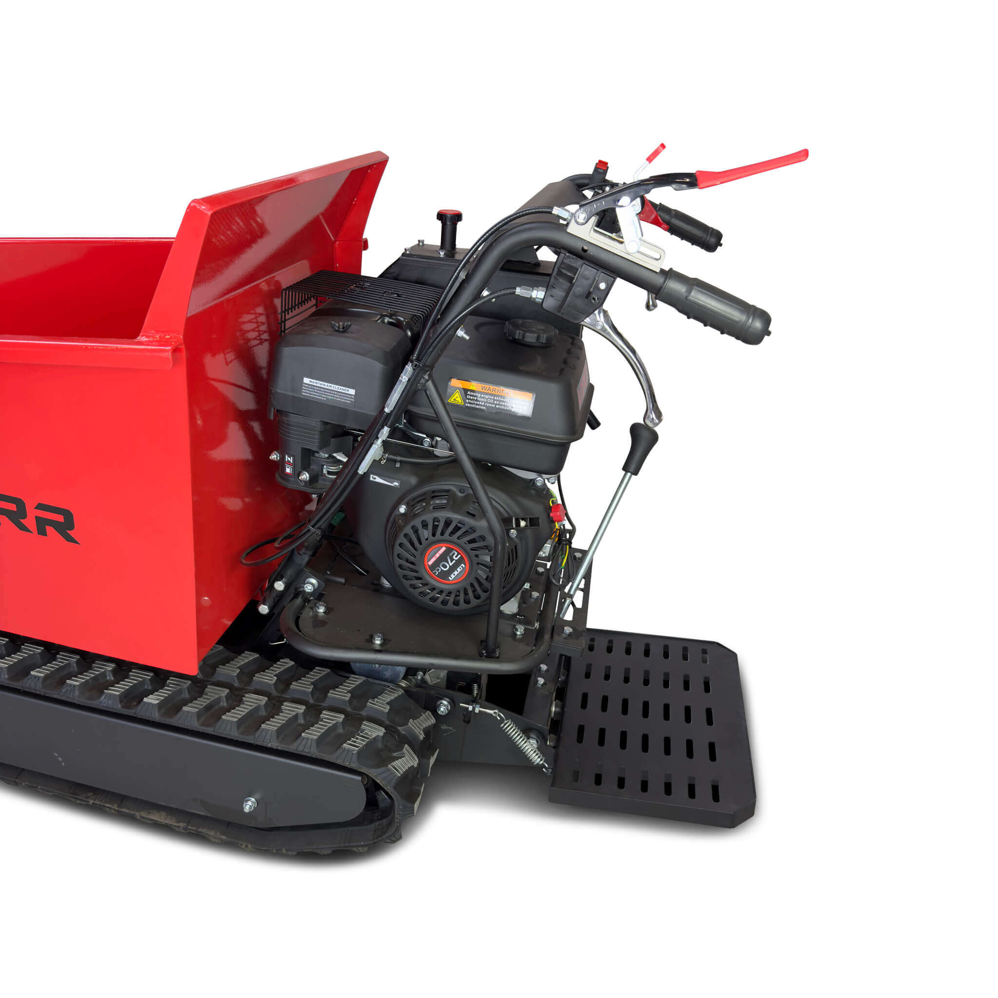 SCHORR Minidumper RR500DHKA 500kg mit Kipphydraulik und Mitfahrplattform 9,2 PS Motor Raupendumper