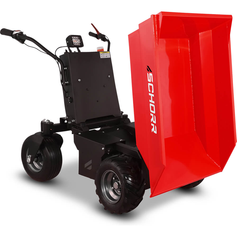 SCHORR Minidumper RR500DEHRA Mulde 500kg 48V Elektromotor 1000 Watt