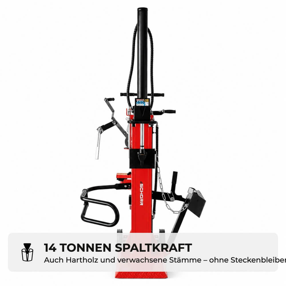 SCHORR Holzspalter 14t HS-14E PRO Elektro 400V Spalter stehend inkl. Stammheber