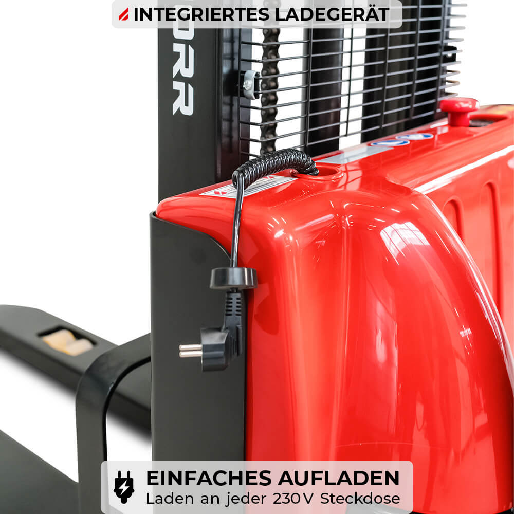 SCHORR Elektro Hochhubwagen 1200KG (2,5m - 4,1m Hubhöhe)