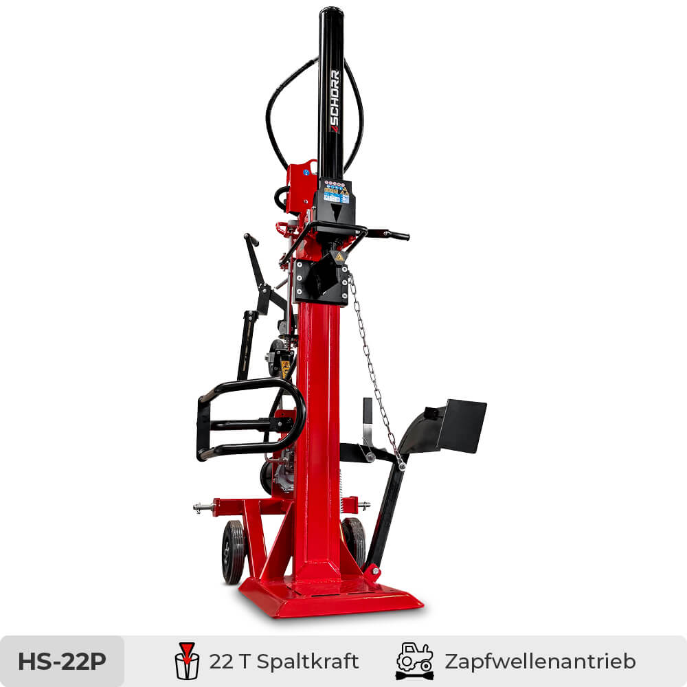 SCHORR Holzspalter 22t HS-22P PRO Zapfwelle Spalter stehend inkl. Stammheber