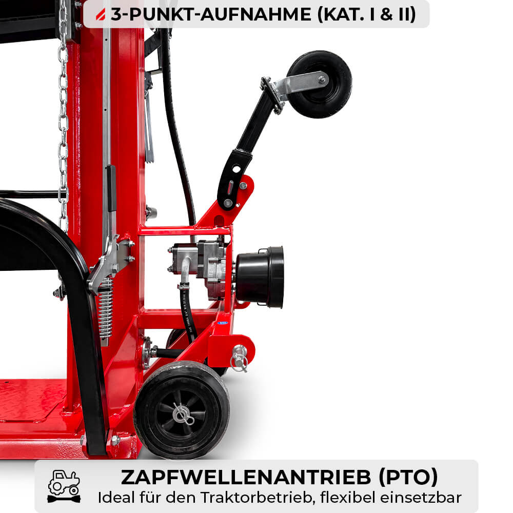 SCHORR Holzspalter 22t HS-22P PRO Zapfwelle Spalter stehend inkl. Stammheber