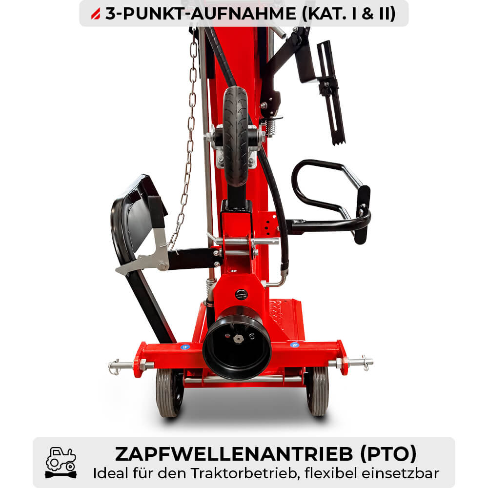 SCHORR Holzspalter 30t HS-30P PRO Zapfwelle Spalter stehend inkl. Stammheber