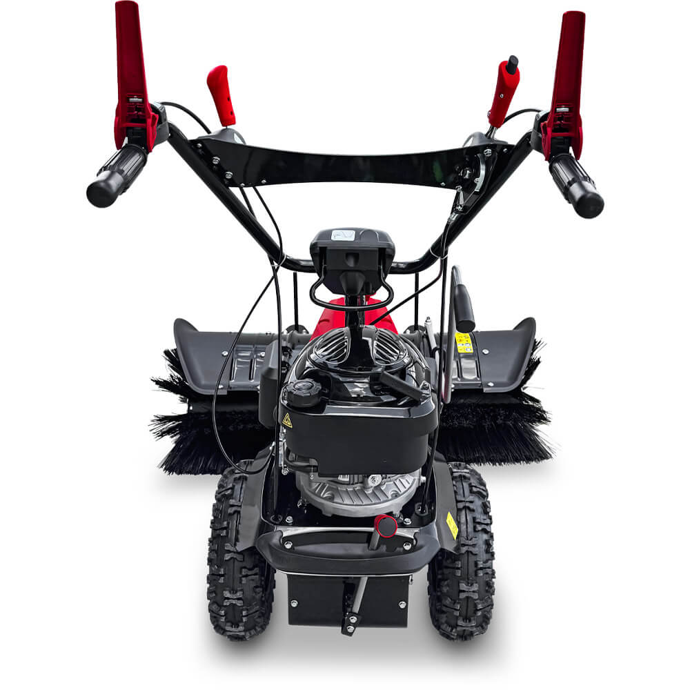 SCHORR RR1000KB Motorbesen inkl. Schneeschild und Auffangbehälter Kehrmaschine Benzin
