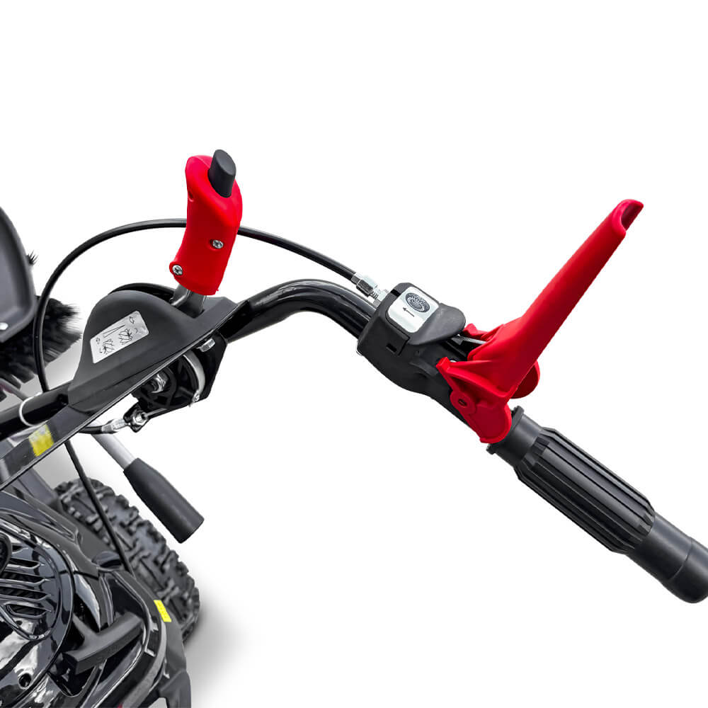 SCHORR RR1000KB Motorbesen inkl. Schneeschild und Auffangbehälter Kehrmaschine Benzin