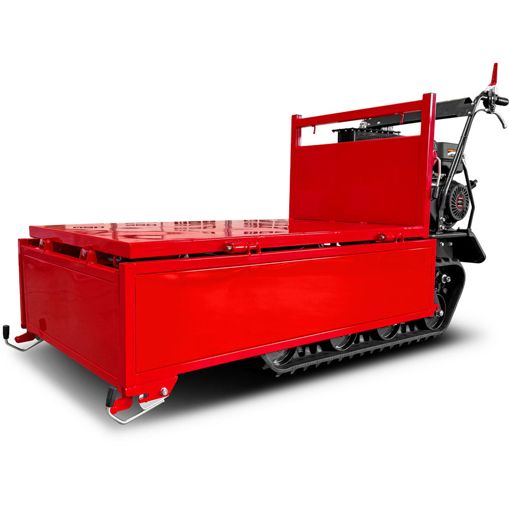 SCHORR Minidumper 1000kg RR1000DHKB PRO Raupendumper Flachmulde Kiste Benzindumper