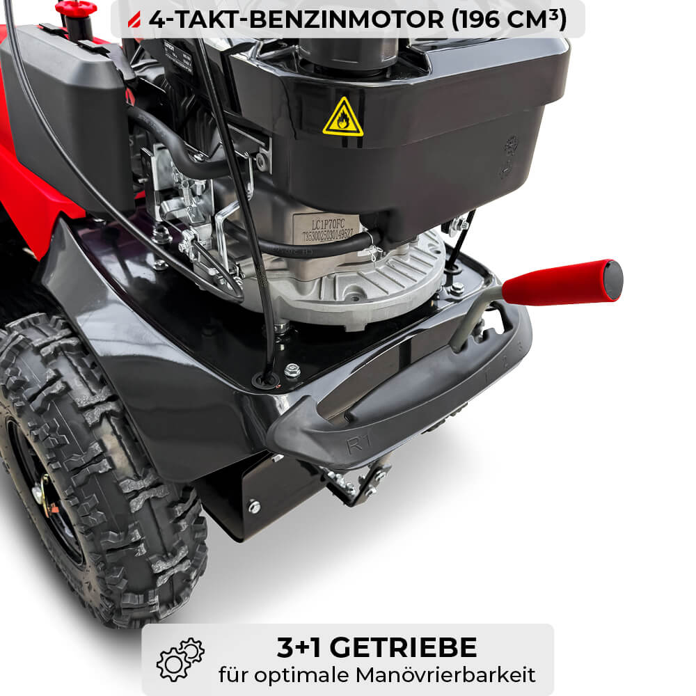 SCHORR RR1000KB Motorbesen inkl. Schneeschild und Auffangbehälter Kehrmaschine Benzin