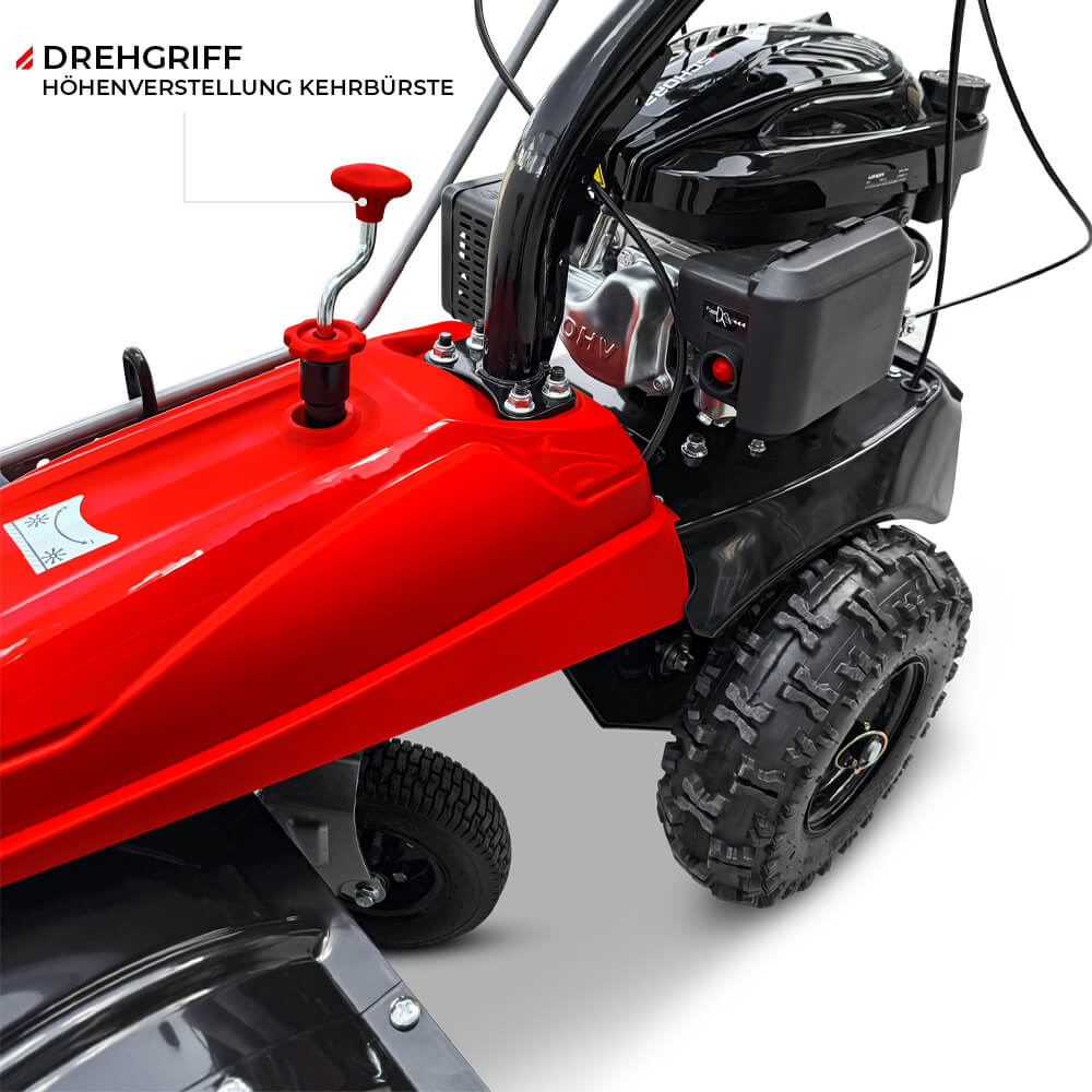 SCHORR RR1000KB Motorbesen inkl. Schneeschild und Auffangbehälter Kehrmaschine Benzin