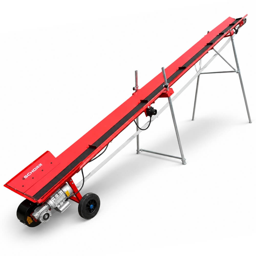 SCHORR Brennholz Förderband elektrisch Transportband 5m 230v