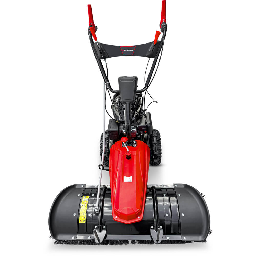 SCHORR RR1000KB Motorbesen inkl. Schneeschild und Auffangbehälter Kehrmaschine Benzin