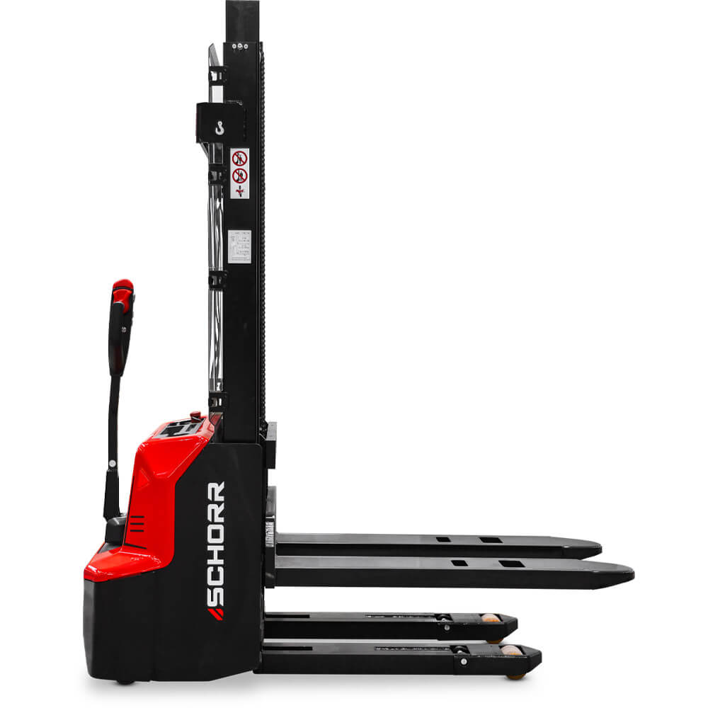 SCHORR Elektro Hochhubwagen PRO+ mit Initialhub 1200KG (2,9m - 4,2m Hubhöhe)