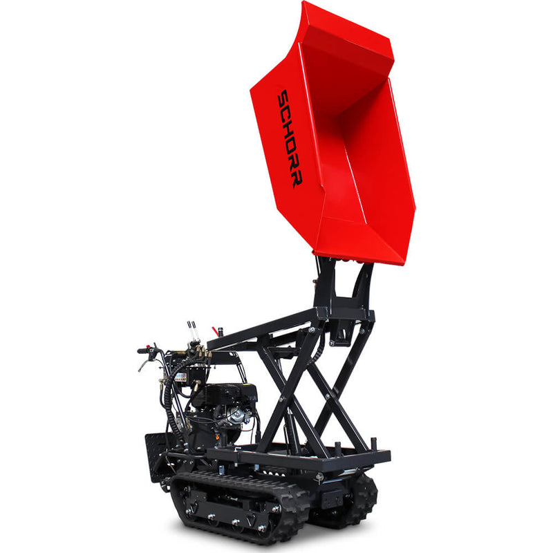 SCHORR Minidumper RR500DHKAH PRO [Hochkipper] 500kg PRO Raupendumper Mulde Benzindumper