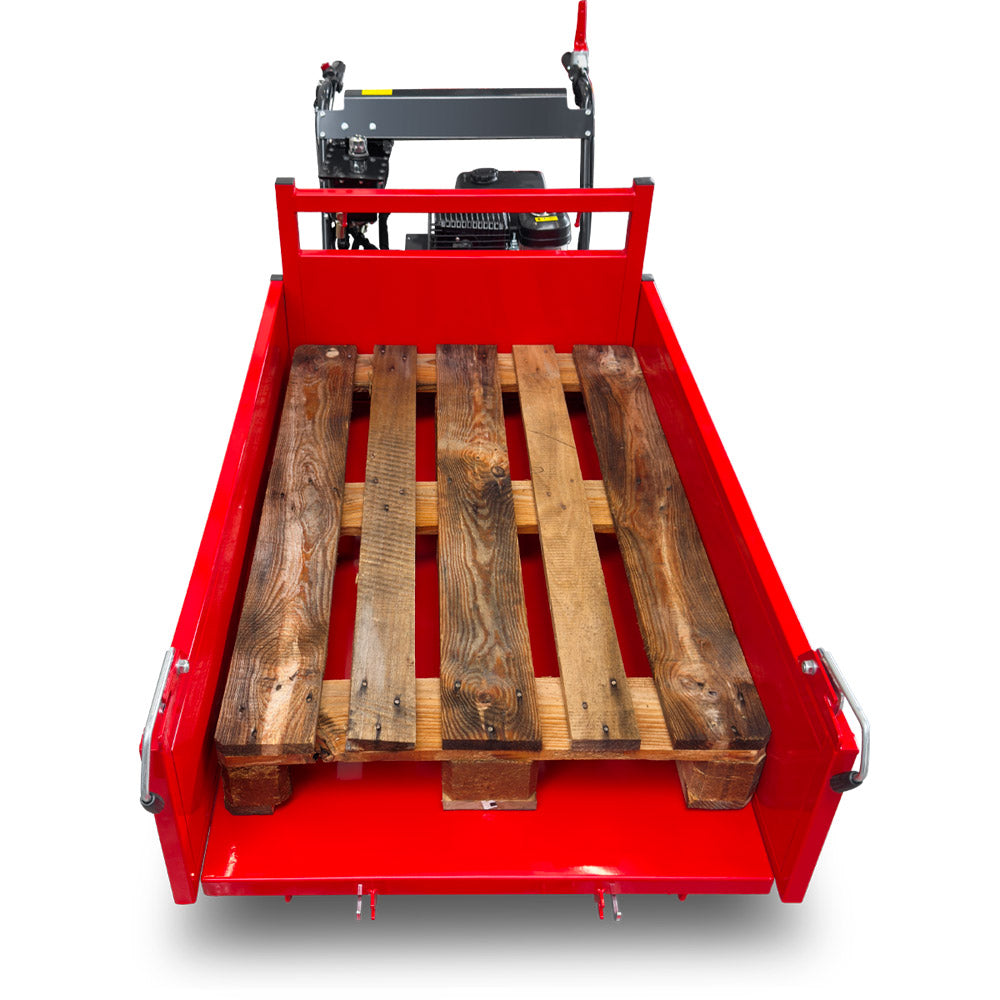 SCHORR Minidumper 1000kg RR1000DHKB PRO Raupendumper Flachmulde Kiste Benzindumper