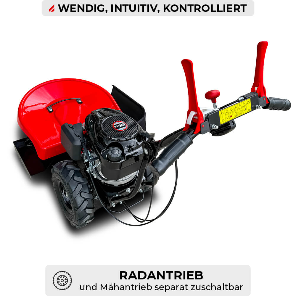 SCHORR Kreiselmäher RR580KRM Hochgrasmäher Sichelmäher 6PS 196ccm