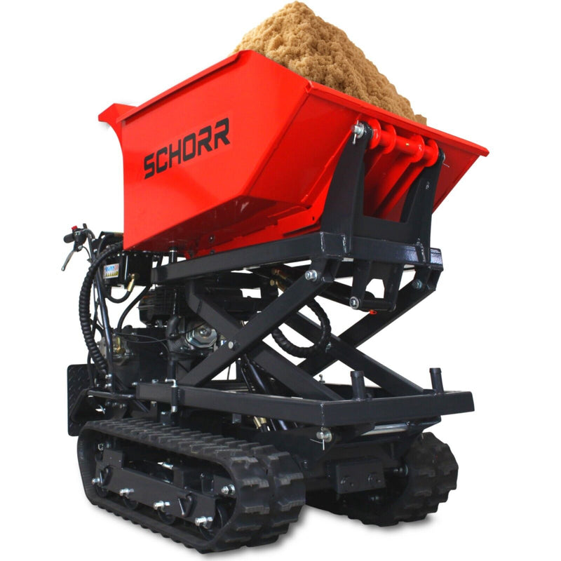 SCHORR Minidumper RR500DHKAH PRO [Hochkipper] 500kg PRO Raupendumper Mulde Benzindumper