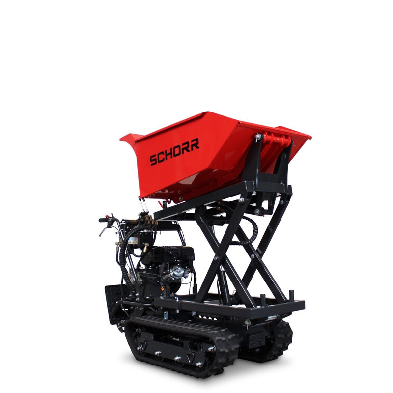 SCHORR Minidumper RR500DHKAH PRO [Hochkipper] 500kg PRO Raupendumper Mulde Benzindumper