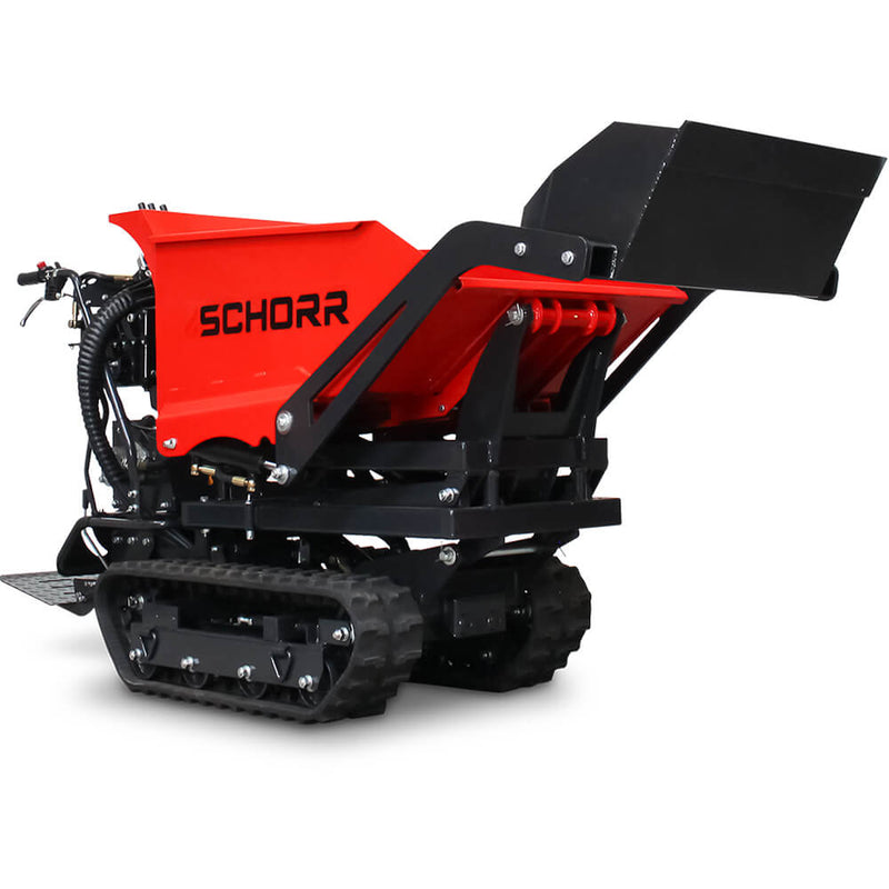 SCHORR Minidumper RR500DHKASH PRO [Selbstlader+Hochkipper] 500kg Raupendumper Mulde Hochkipper Schaufeldumper