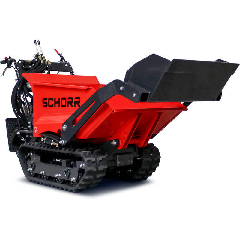 SCHORR Minidumper RR500DHKAS PRO [Selbstlader] 500kg Raupendumper Mulde Schaufeldumper