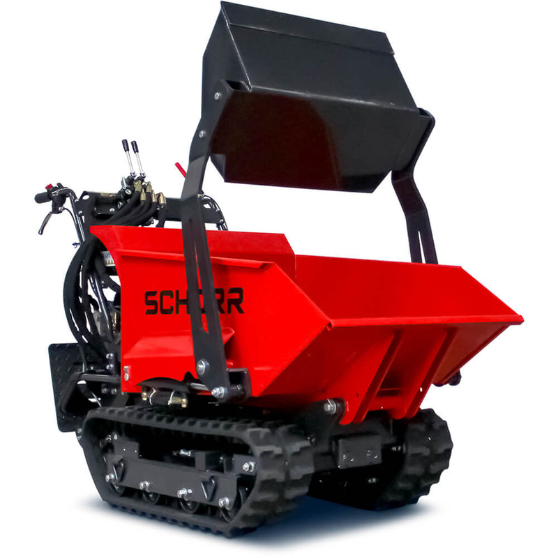 SCHORR Minidumper RR500DHKAS PRO [Selbstlader] 500kg Raupendumper Mulde Schaufeldumper