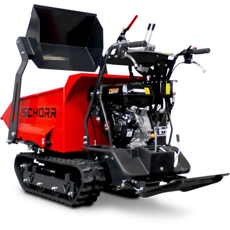 SCHORR Minidumper RR500DHKAS PRO [Selbstlader] 500kg Raupendumper Mulde Schaufeldumper