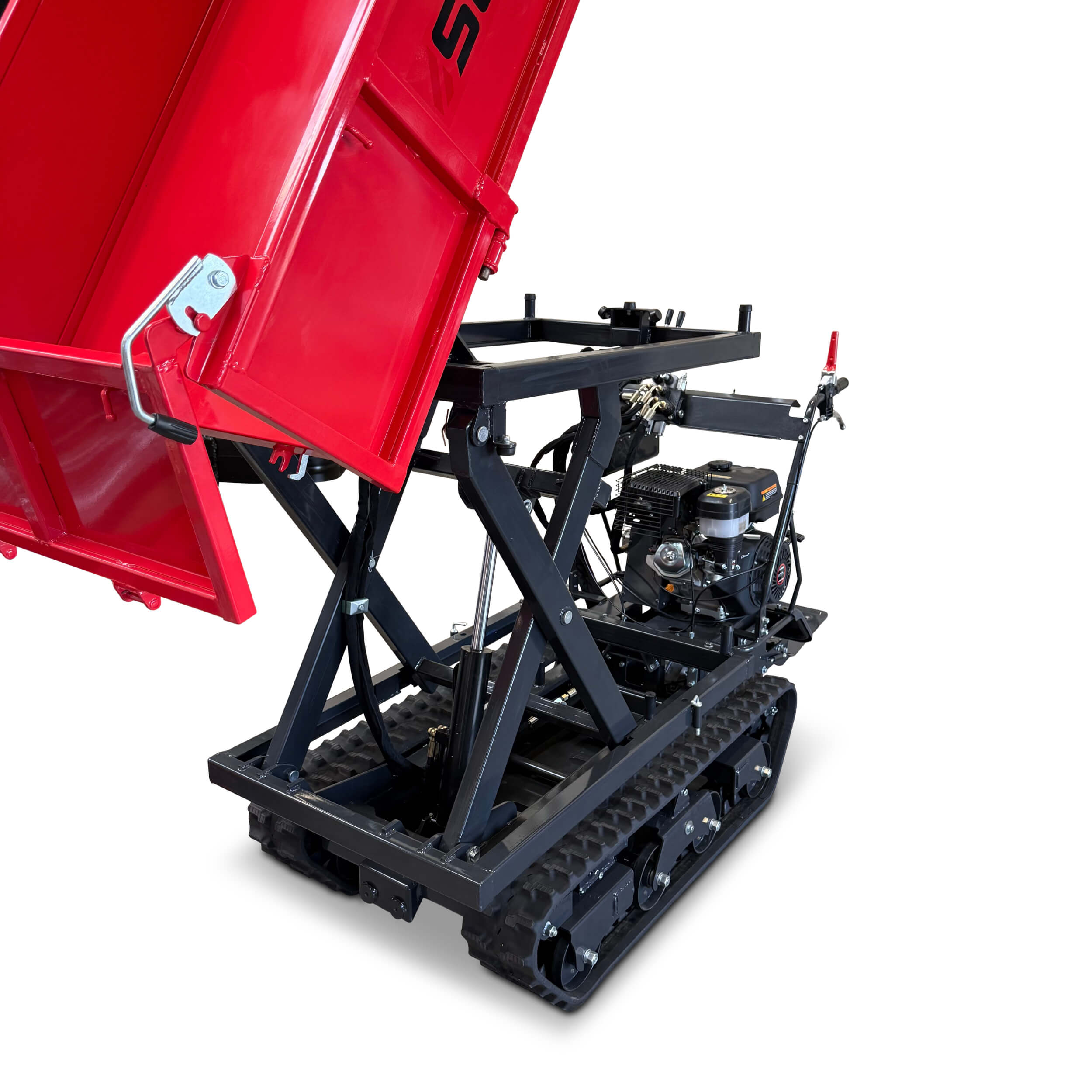 SCHORR Minidumper 1000kg RR1000DHKBH PRO [Hochkipper] PRO Raupendumper Flachmulde Benzindumper